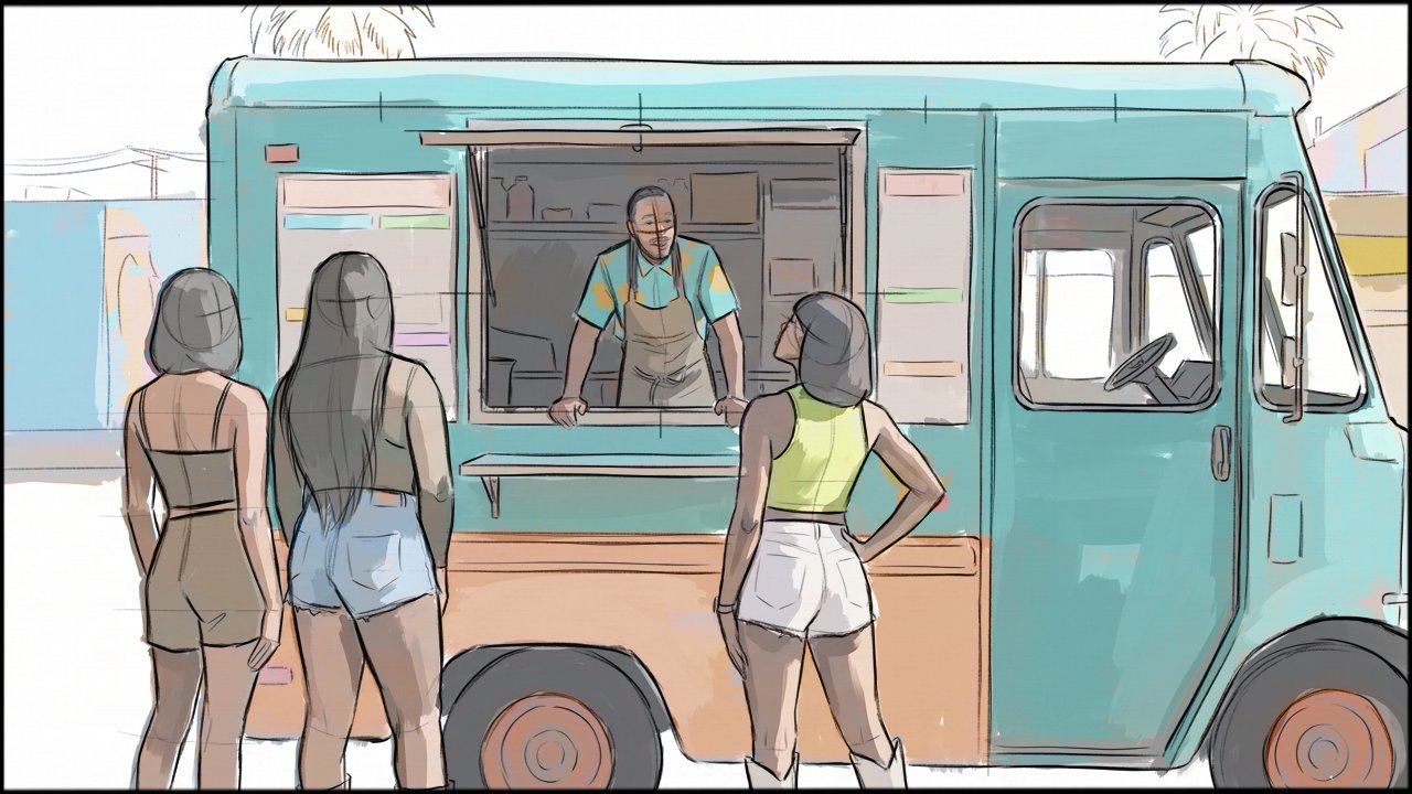 Music Video - Choreography - storyboard frame 2 by Dakota Warren